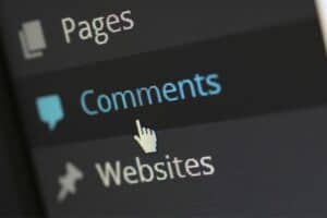 Comments section of WordPress